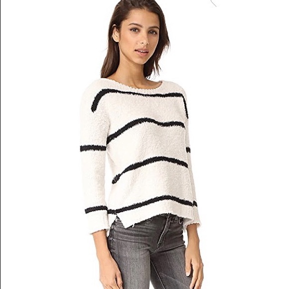 Karin Striped Chenille Sweater - Picture 2 of 6
